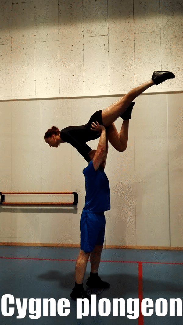 rock acrobatique acrobaties referentiel Cygne Plongeon