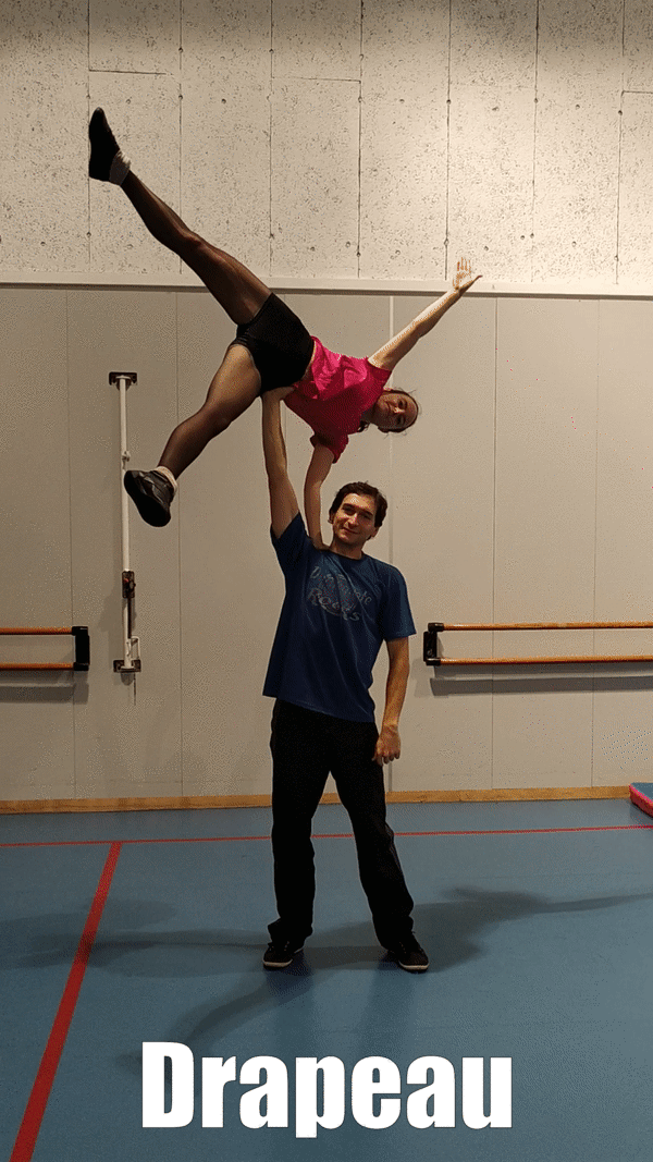 rock acrobatique acrobaties referentiel Drapeau